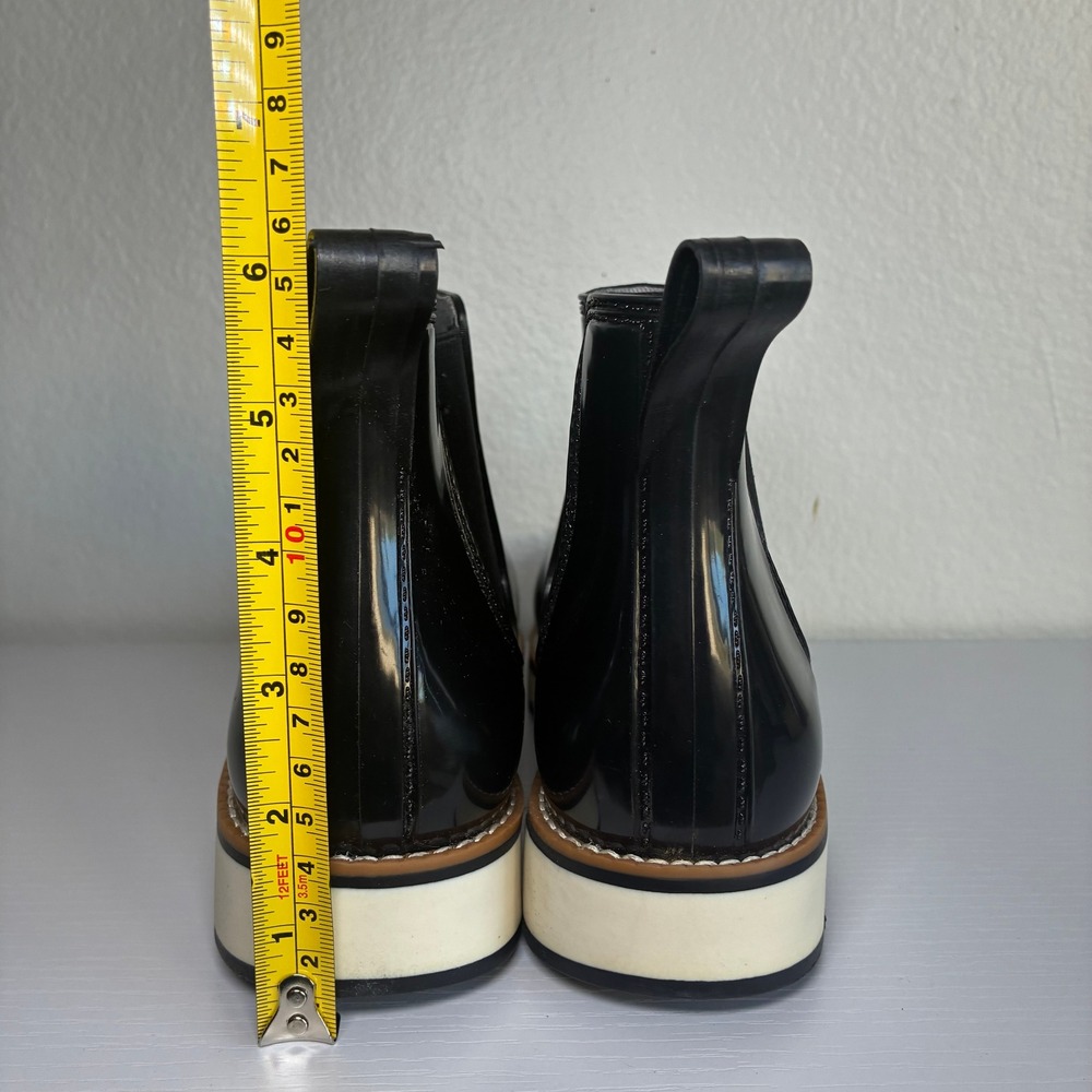 NWT Sonoma Bentonn Black Chelsea Rain Boots Ortho Eco Platform Classic Women 9.5 - Picture 4 of 8
